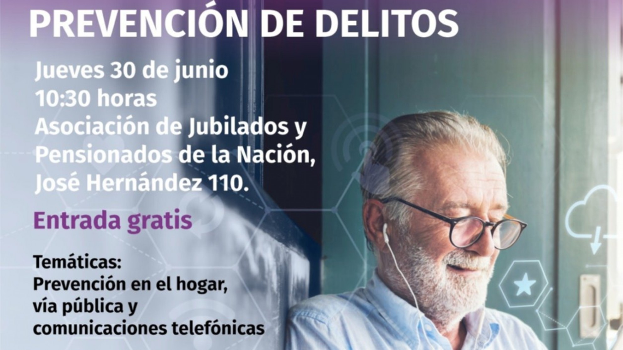Taller de prevención de delitos para adultos mayores